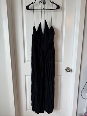 Old Navy Black Halter Maxi Dress